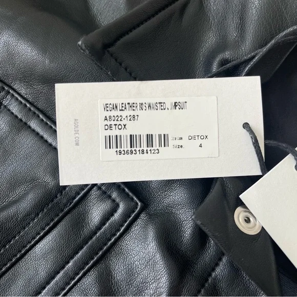 Agolde Vegan Leather Jumpsuit - Picture 10 of 12